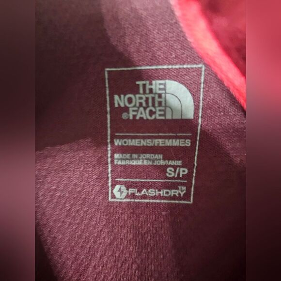 The North Face Womens Burgundy Zip-Up Pullover Sz Small - Picture 6 of 6